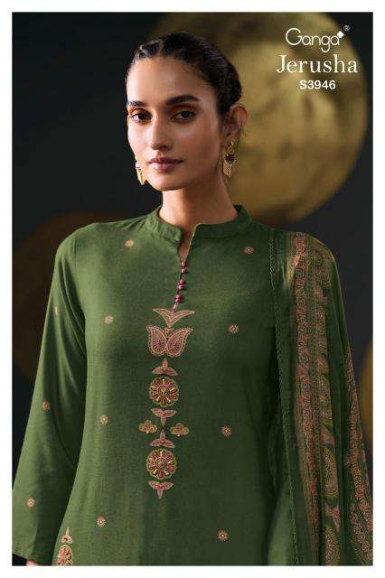 Ganga jerusha 3946 Best dress material wholesalers in Surat