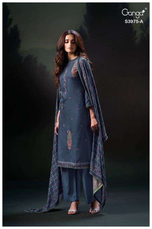 Ganga sahher 3975 Surat cotton dress materials wholesale