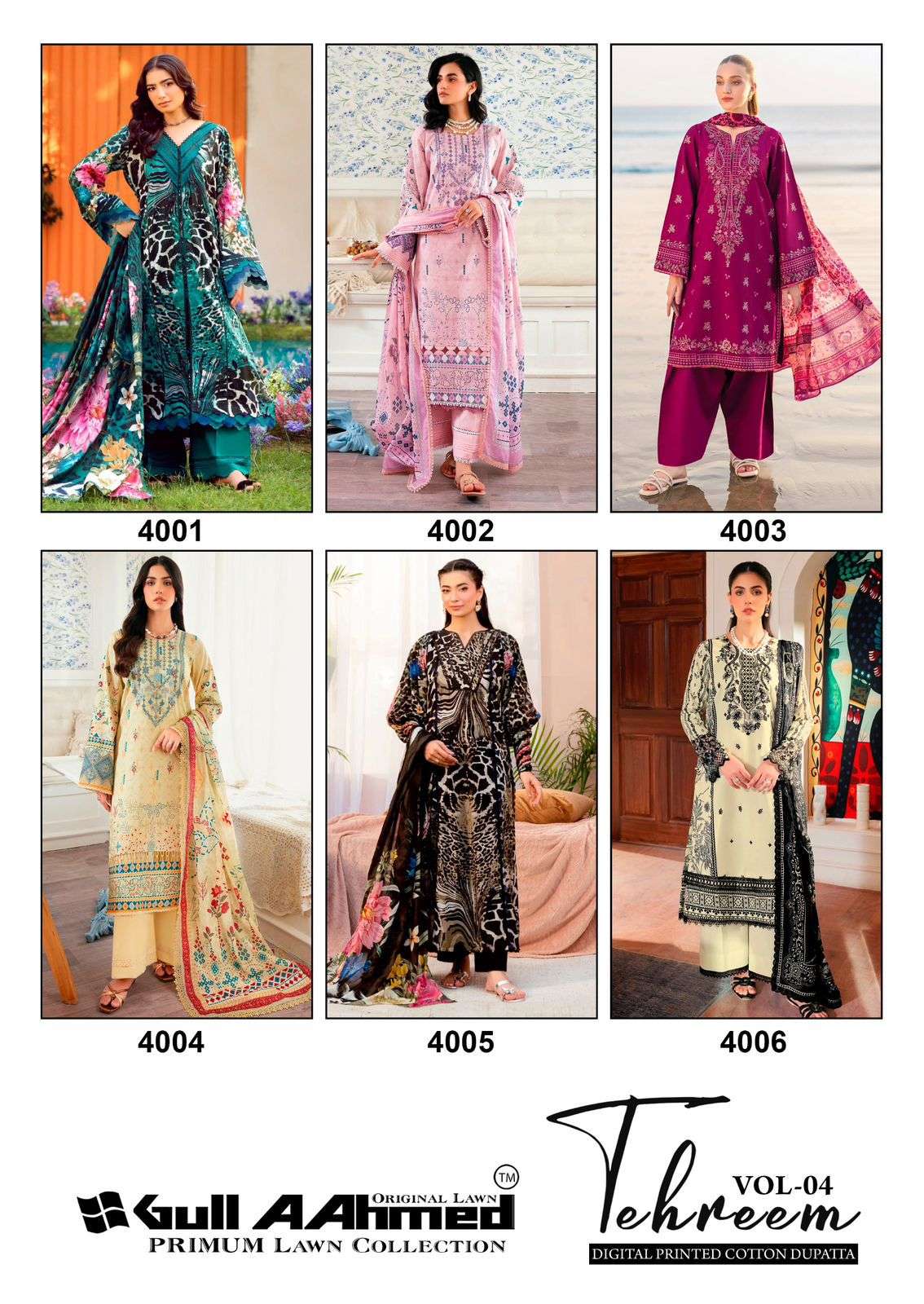 Gull Aahmed Tehreem Vol 4 indian wholesale dress market