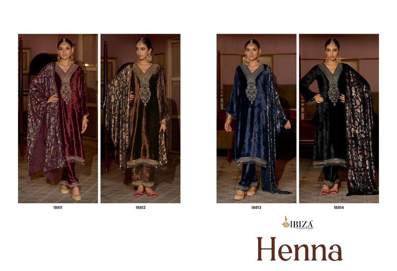 Ibiza henna Dress materials wholesale shops in Surat