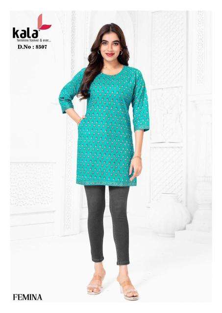 Kala femina vol-1 short top Kurtis bulk buy online