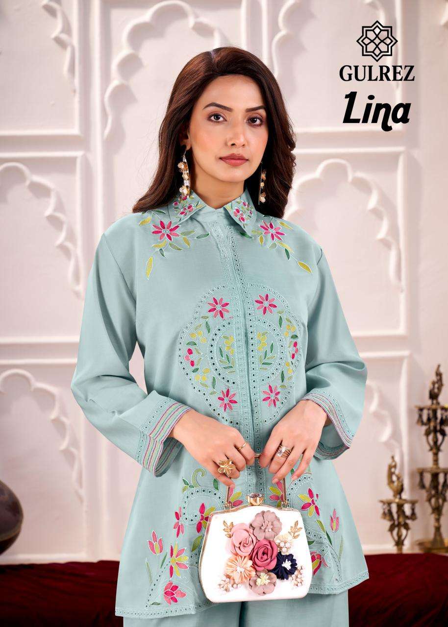 Karma gulrez lina coord set Casual Kurti manufacturers in Gujarat