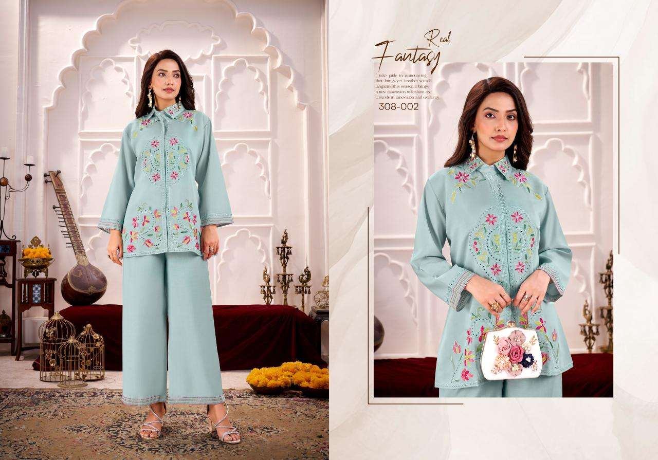 Karma gulrez lina coord set Casual Kurti manufacturers in Gujarat