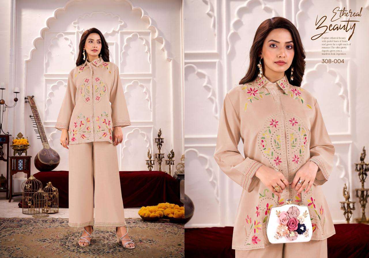 Karma gulrez lina coord set Casual Kurti manufacturers in Gujarat