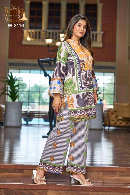 Karma the wonder woman coord set Latest Kurti designs