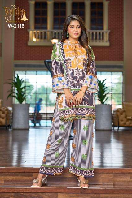 Karma the wonder woman coord set Latest Kurti designs