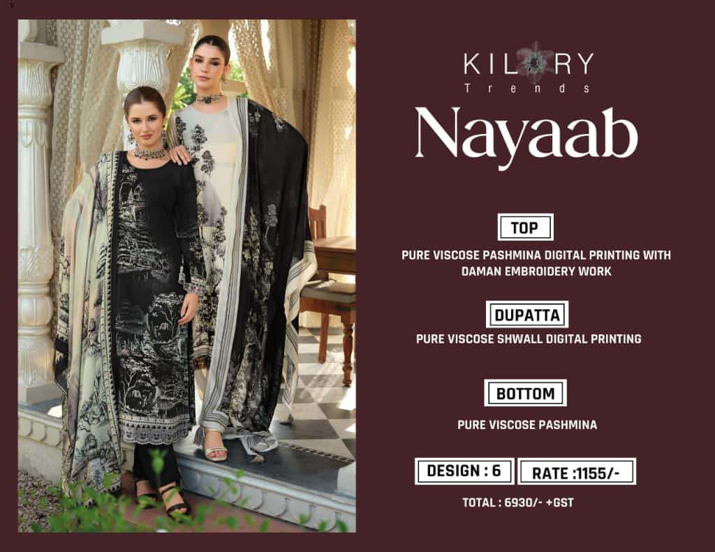Kilory Nayaab Latest Salwar Kameez designs in Kolkata