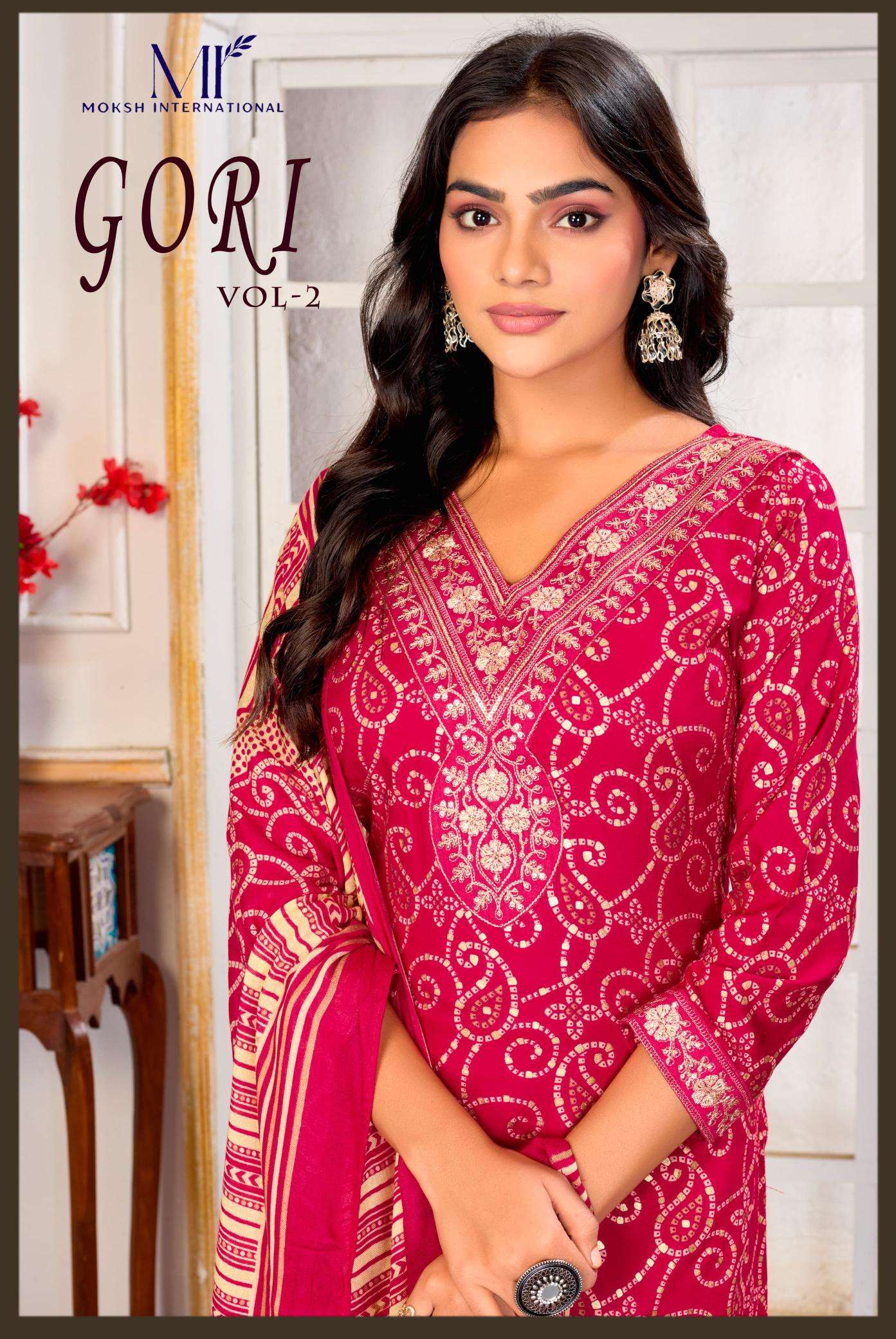 Moksh international gori vol 2 Kurti wholesalers in Kolkata