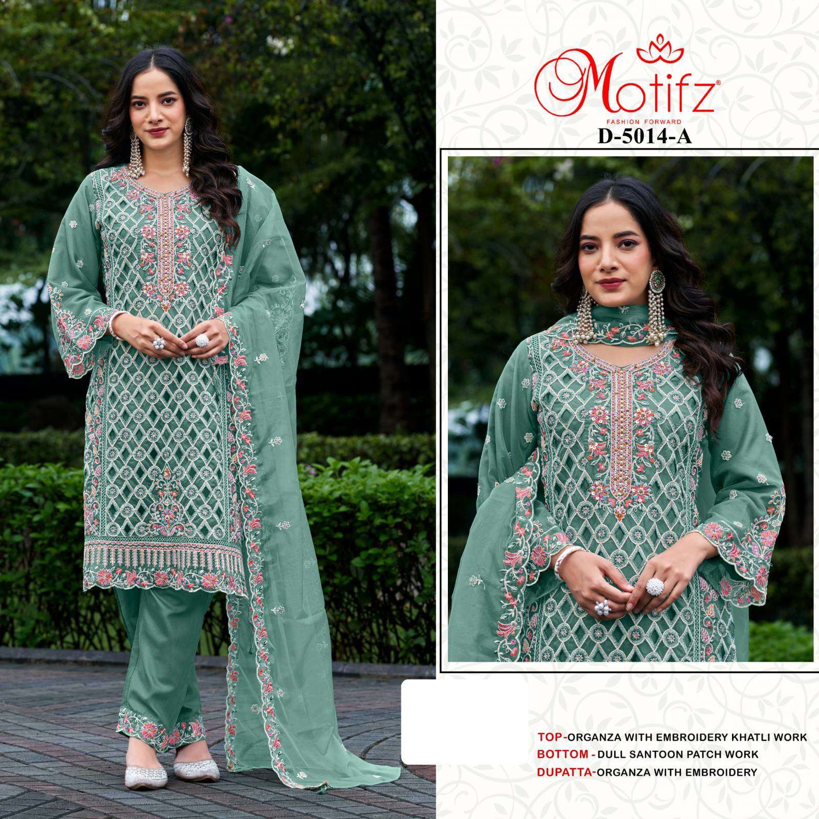 Motifz 5014 A C D G Organza wholesale pakistani suits in pakistan