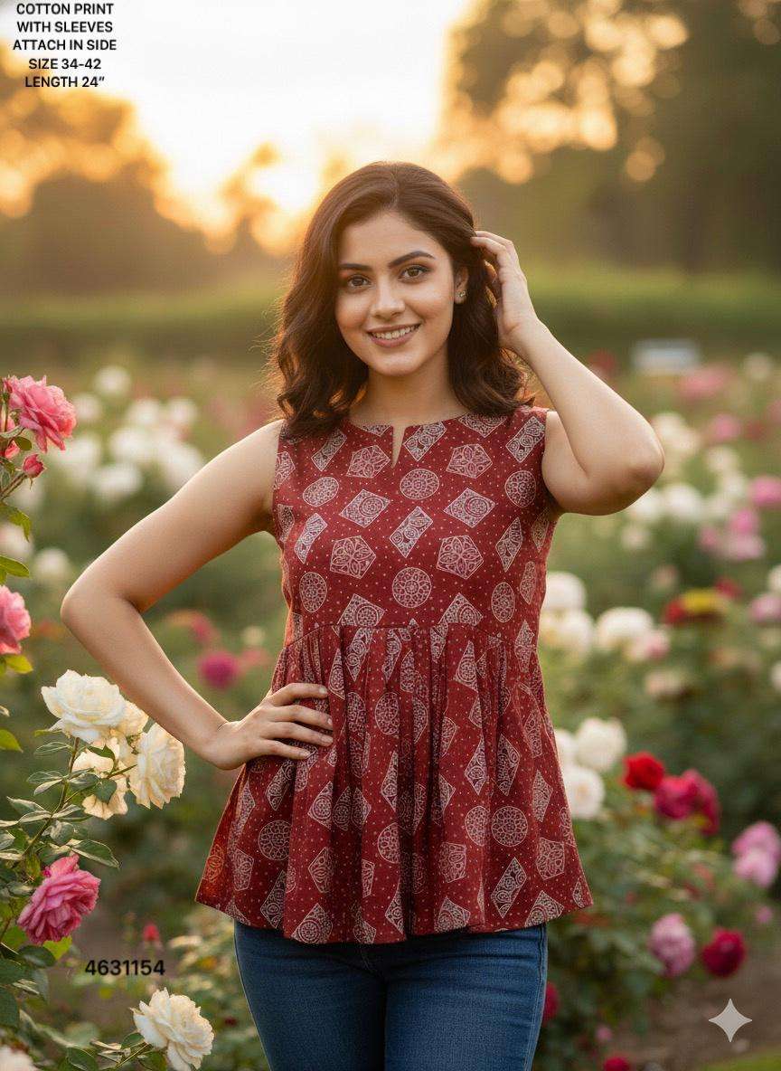 Naisha K 368 Cotton cheapest wholesale kurti market in india