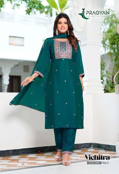 Pragyan vichitra vol 2 Kurtis wholesale suppliers in Surat