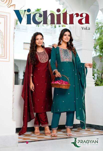 Pragyan vichitra vol 2 Kurtis wholesale suppliers in Surat