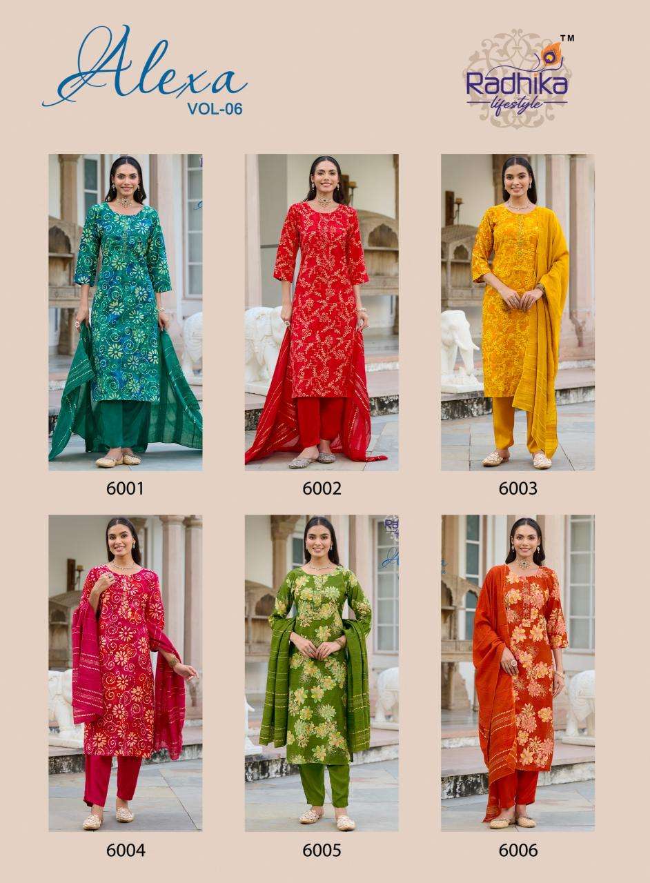 Radhika lifestyle alexa vol 6 Kurti manufacturers in Kolkata