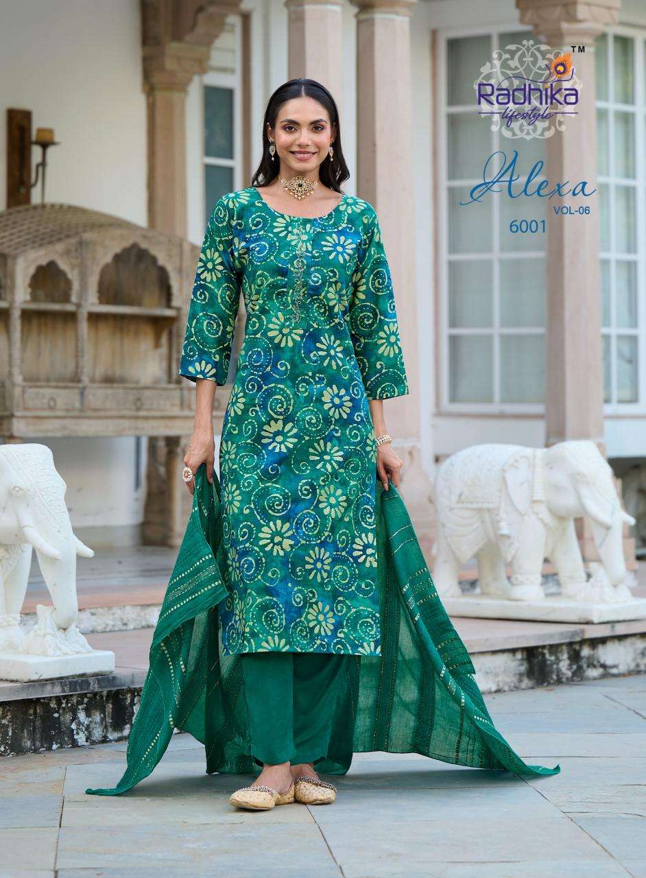 Radhika lifestyle alexa vol 6 Kurti manufacturers in Kolkata