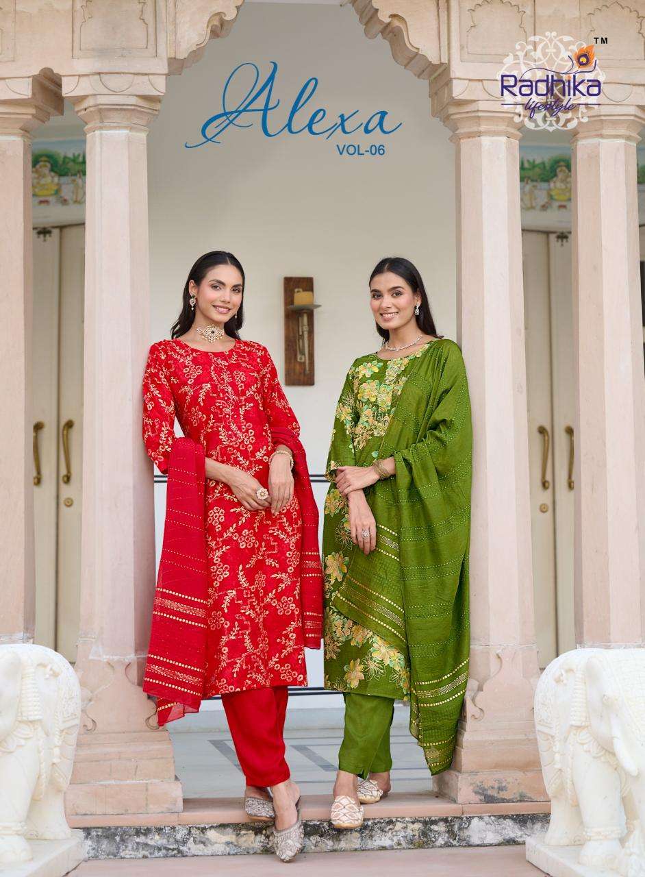 Radhika lifestyle alexa vol 6 Kurti manufacturers in Kolkata