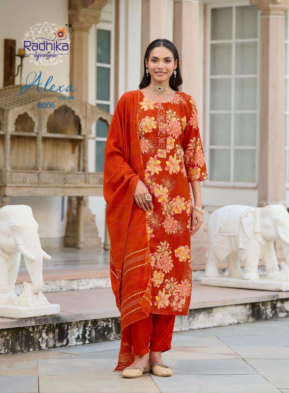 Radhika lifestyle alexa vol 6 Kurti manufacturers in Kolkata