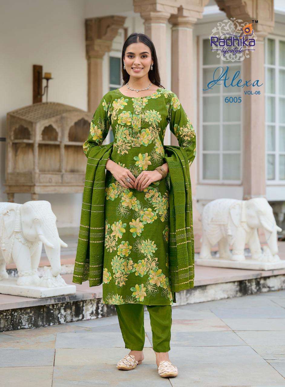 Radhika lifestyle alexa vol 6 Kurti manufacturers in Kolkata