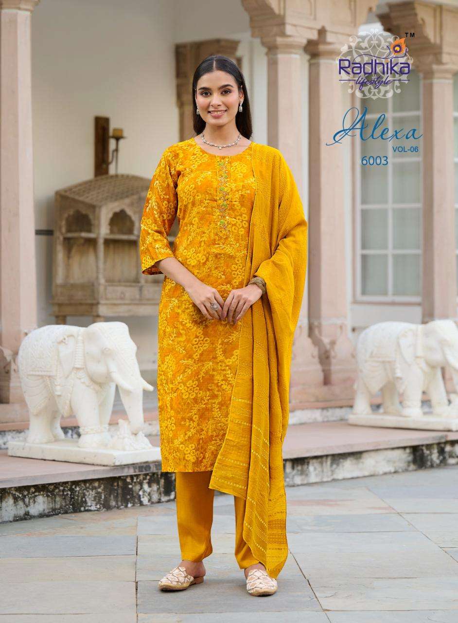 Radhika lifestyle alexa vol 6 Kurti manufacturers in Kolkata