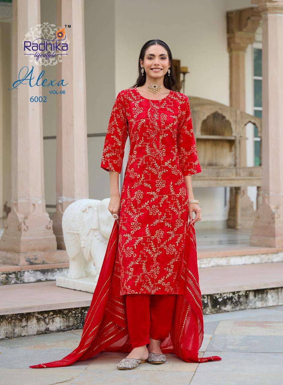 Radhika lifestyle alexa vol 6 Kurti manufacturers in Kolkata