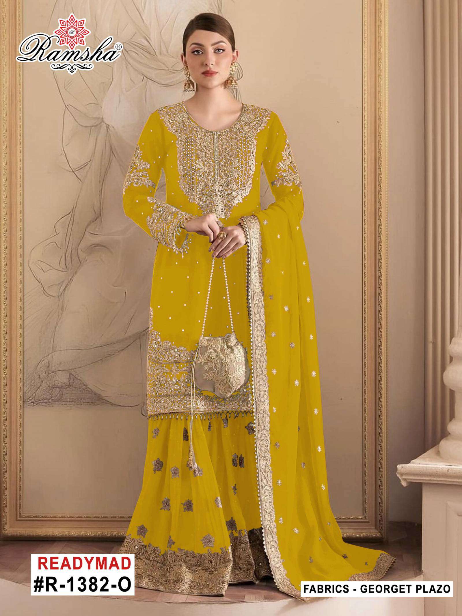 Ramsha R 1382 M To P Georgette indian salwar kameez wholesale