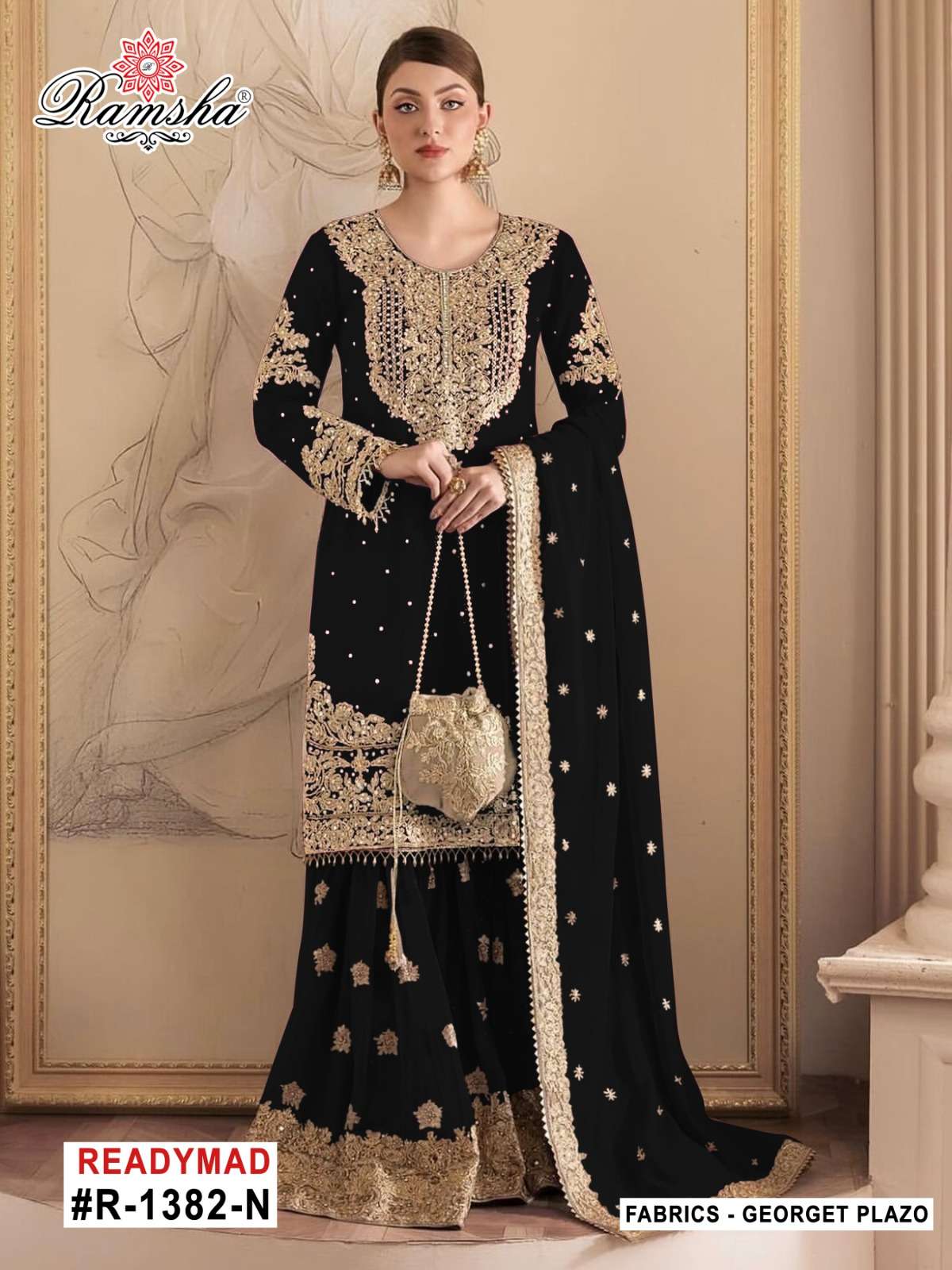 Ramsha R 1382 M To P Georgette indian salwar kameez wholesale