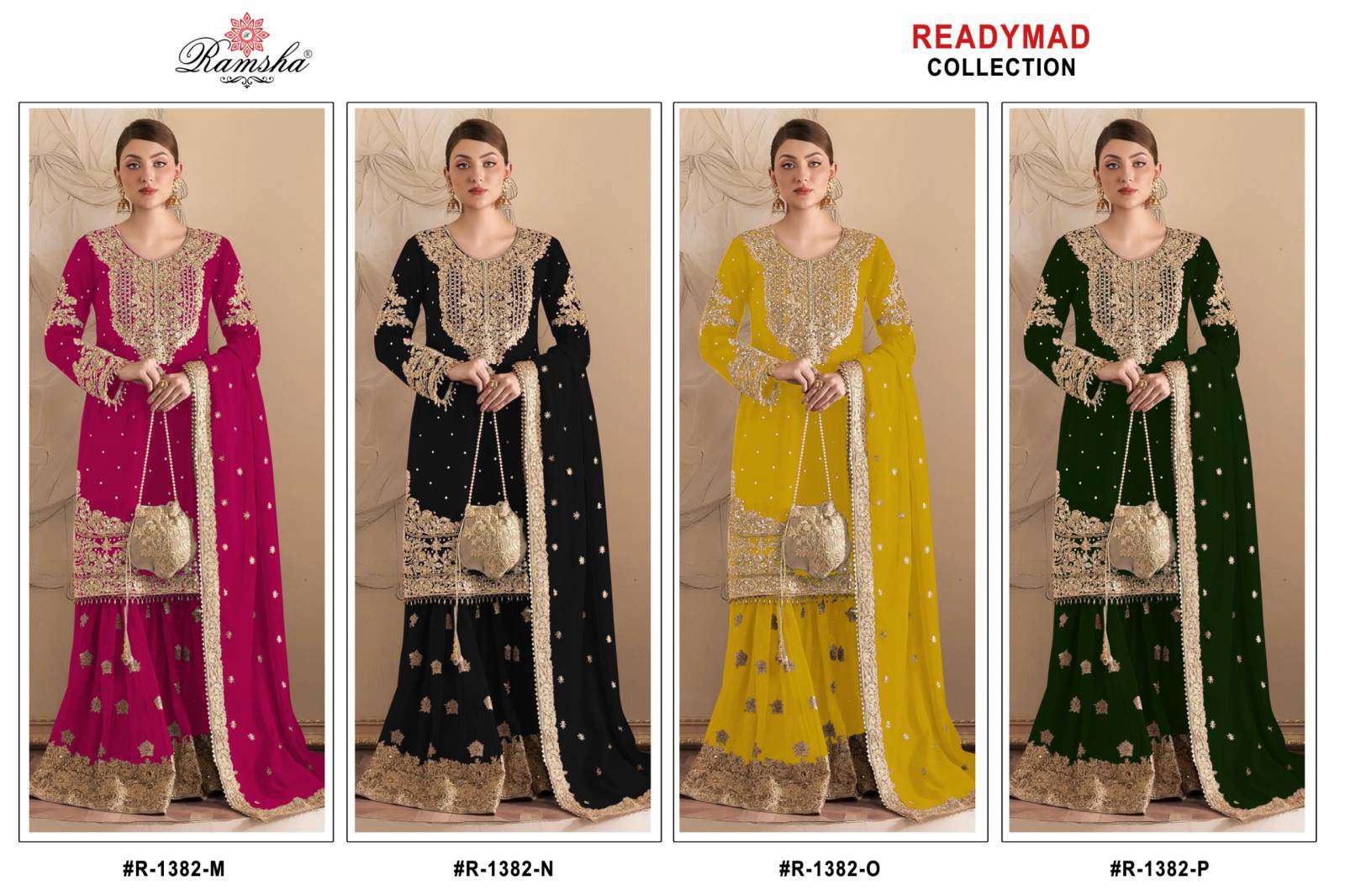 Ramsha R 1382 M To P Georgette indian salwar kameez wholesale