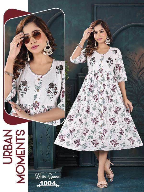 Trendy white queen vol 7 Wholesale Kurti suppliers in India