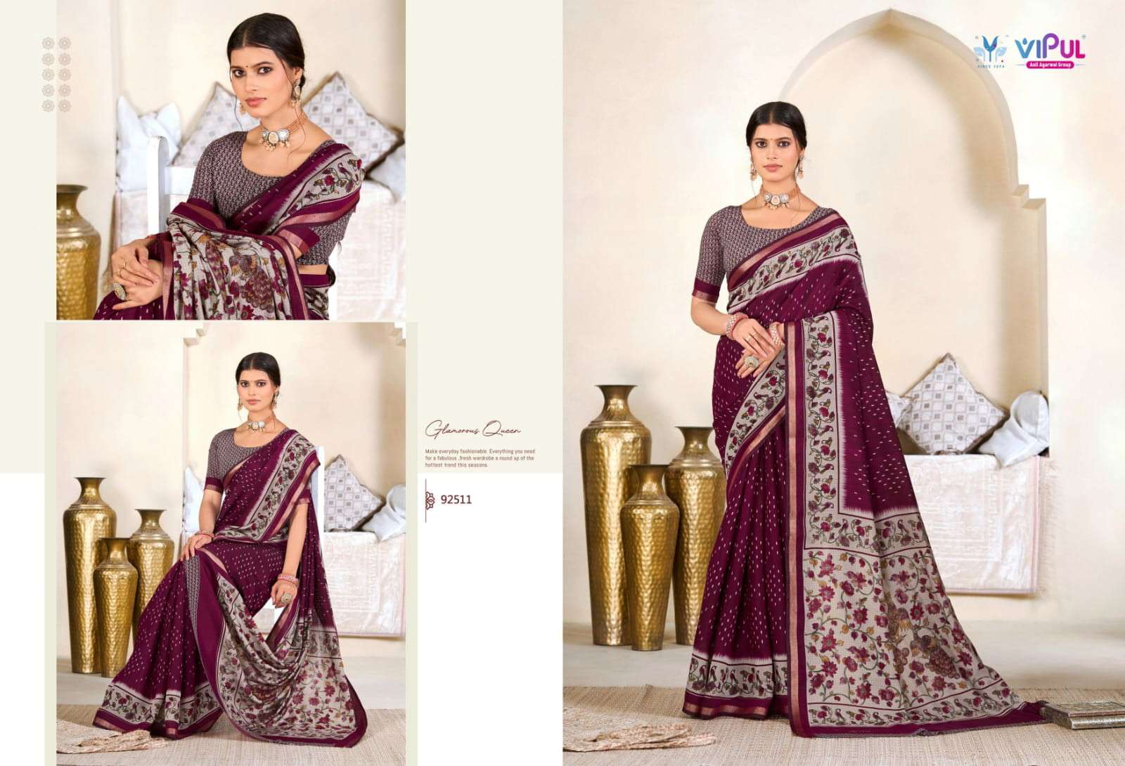 Vipul Monalisa Vol 3 Online saree wholesalers India