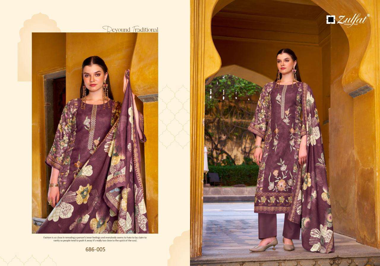 Zulfat kalamkaari Wholesale dress material suppliers in Surat