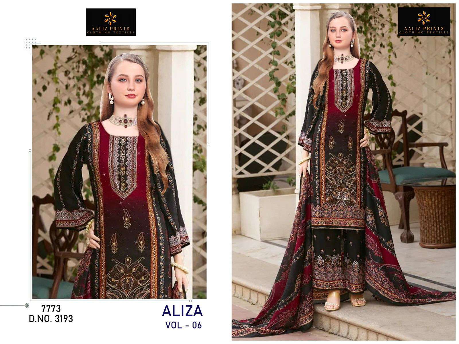 Aaliz Aliza Vol 6 kolkata dress material market