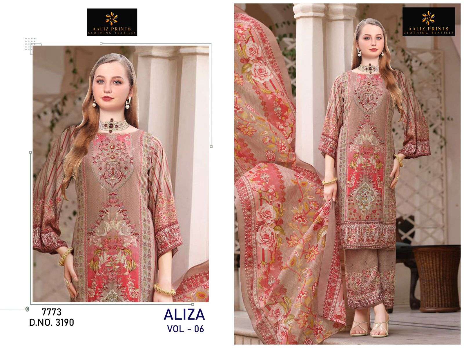 Aaliz Aliza Vol 6 kolkata dress material market