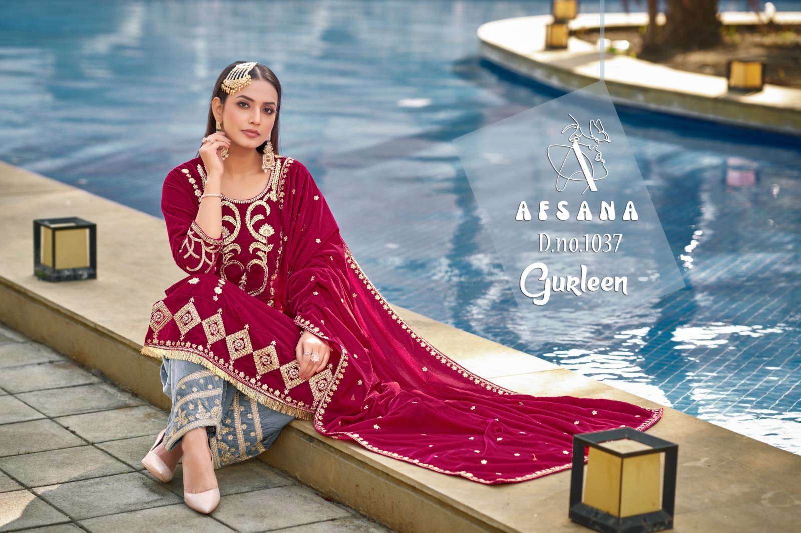 Afsana Gurleen Velvet wholesale kurti market in gandhi nagar delhi