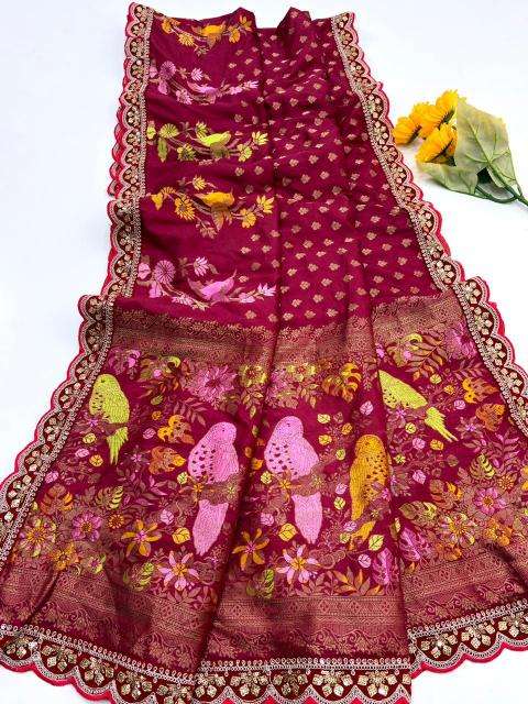 Akshara floral and bird Wholesale Saree market in Delhi