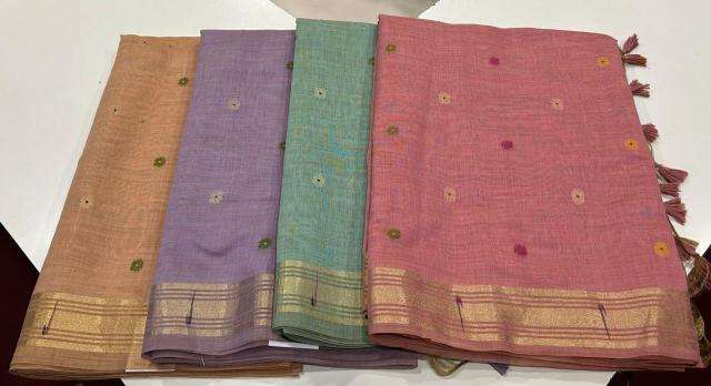 Akshara muga cotton cheap sarees wholesale