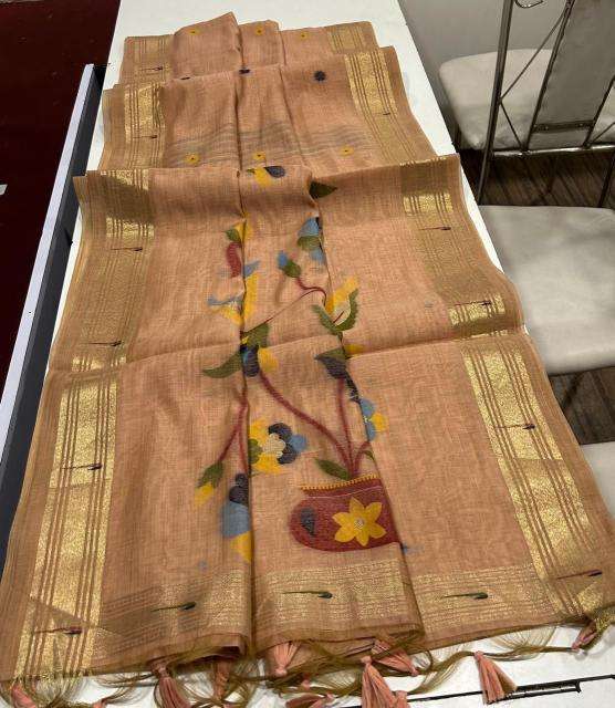 Akshara muga cotton cheap sarees wholesale