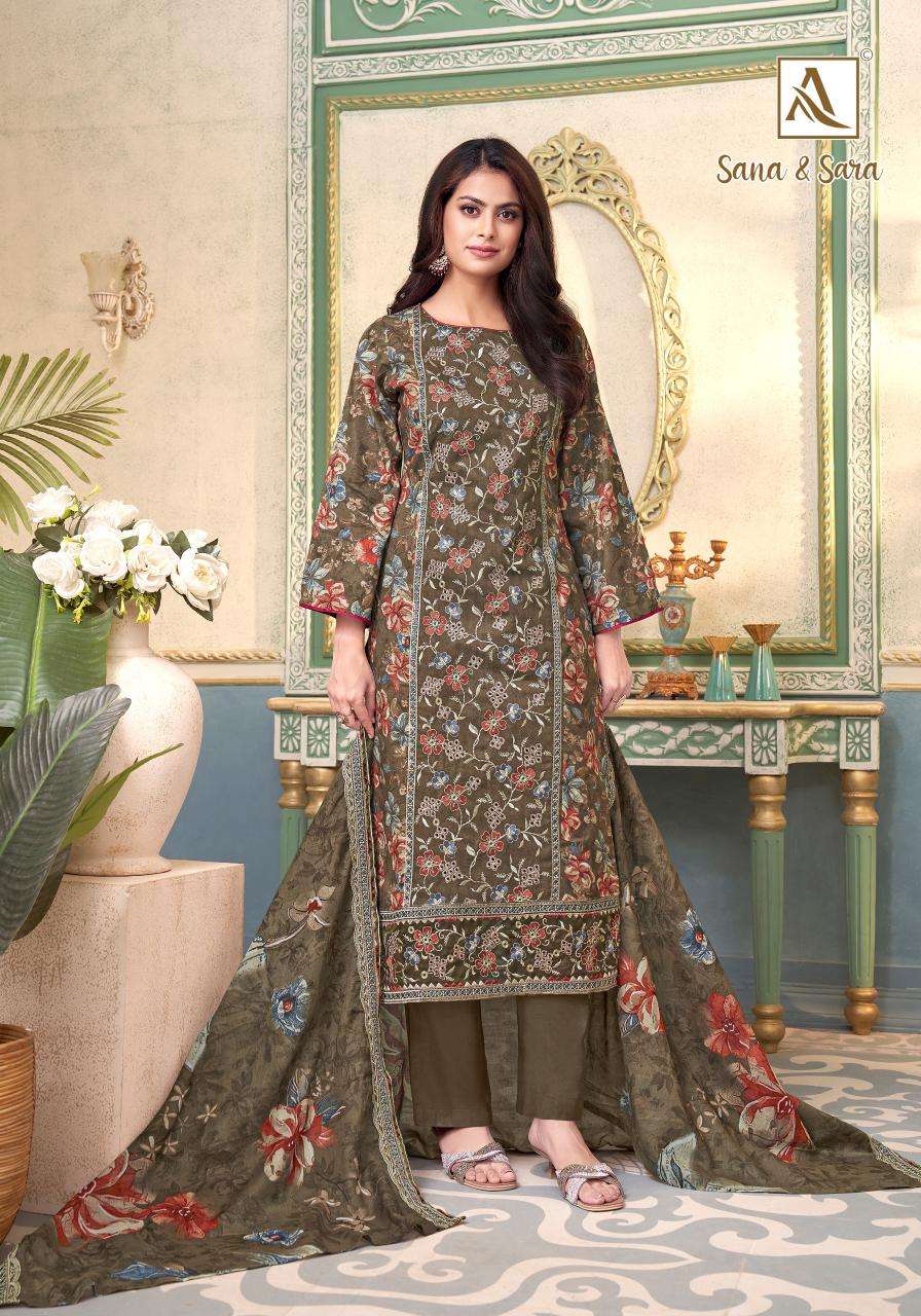 Alok suit sana & sara Designer dress material in pune