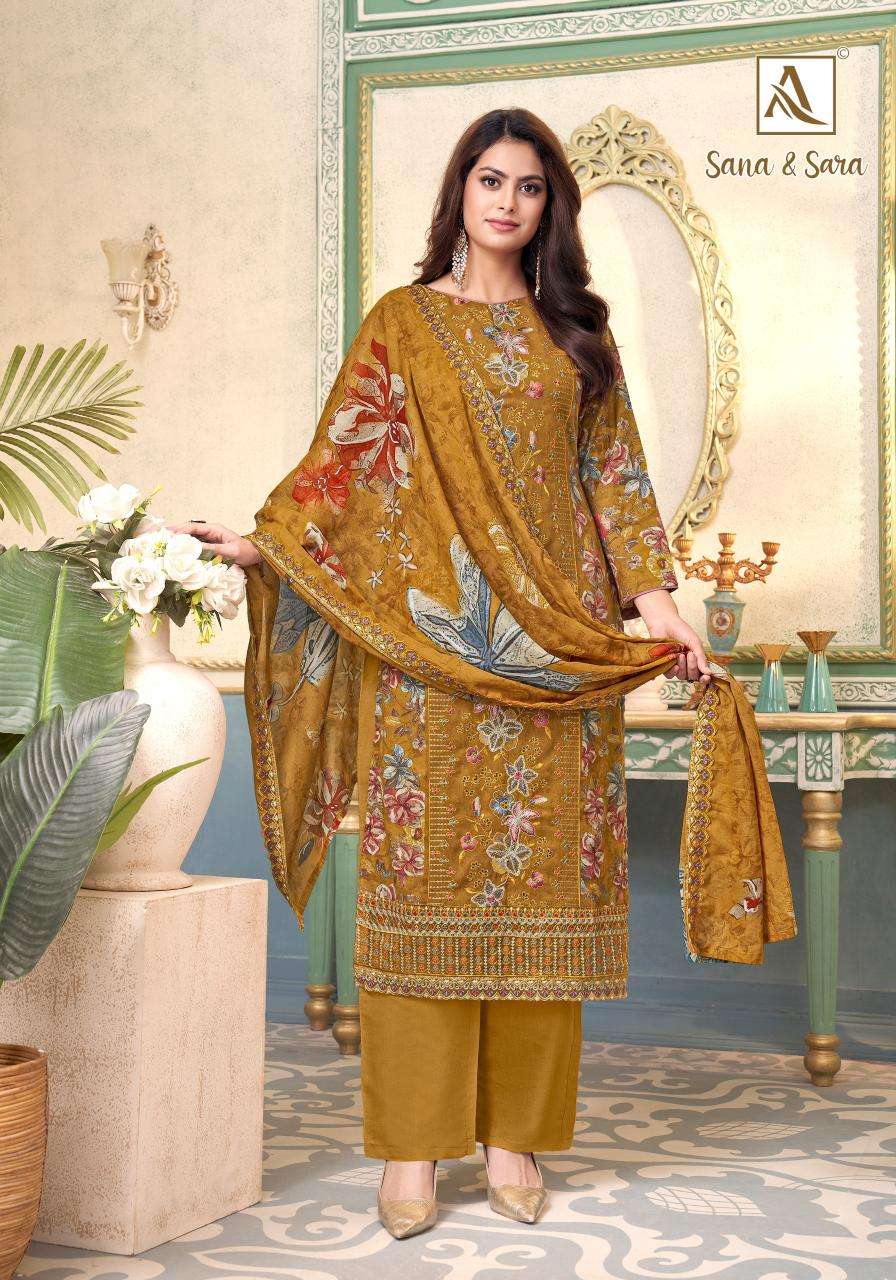 Alok suit sana & sara Designer dress material in pune
