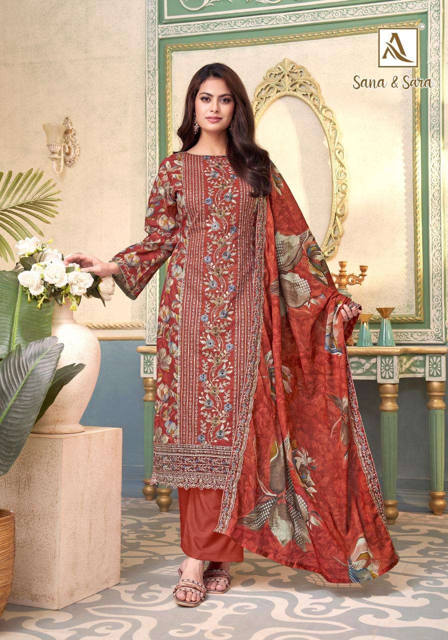 Alok suit sana & sara Designer dress material in pune