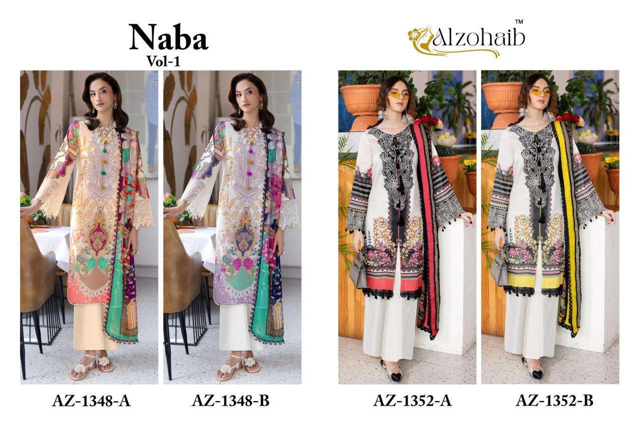 Alzohaib Naba Vol 1 Cotton Dupatta wholesale salwar kameez dealers