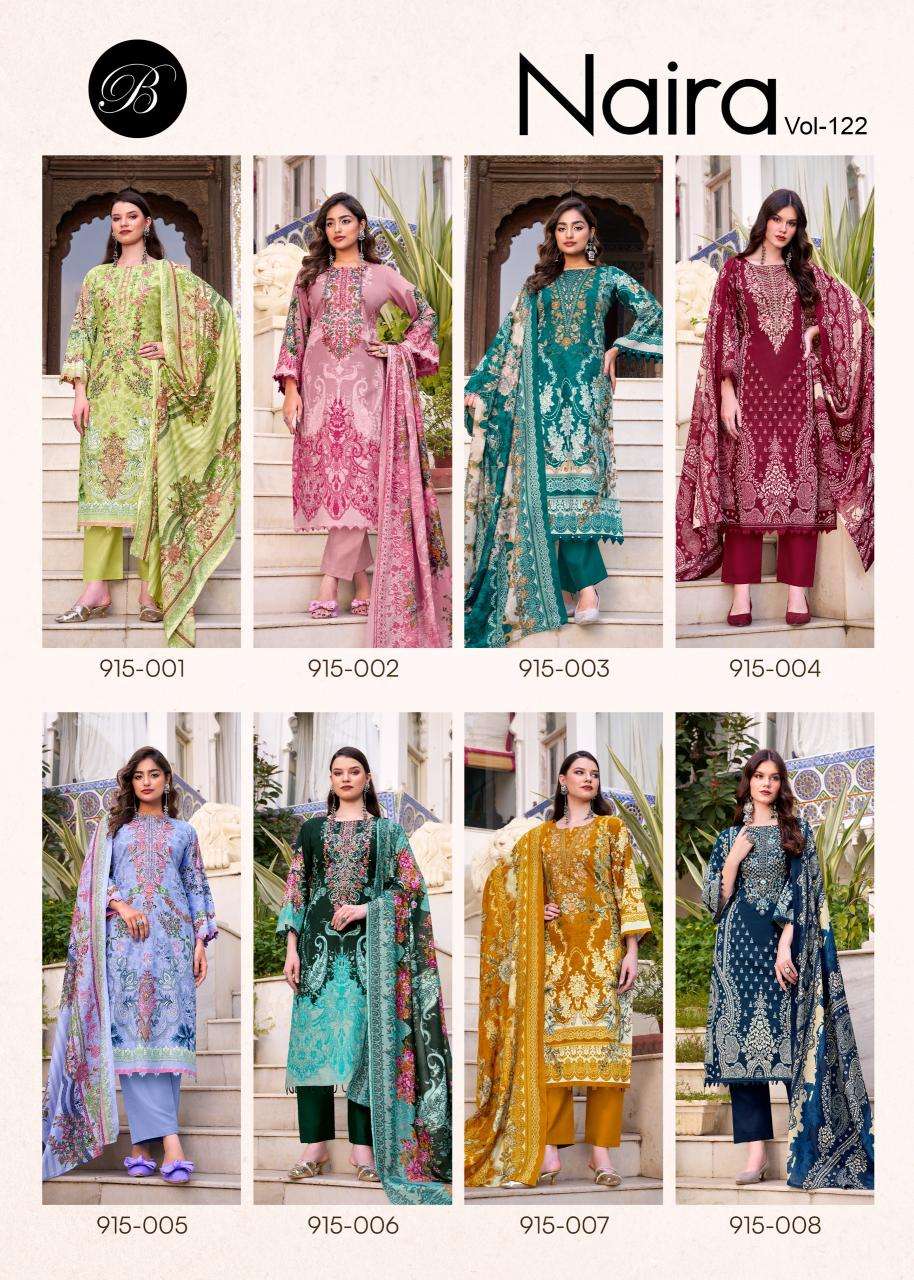 Belliza naira vol 122 dress materials wholesalers in Mumbai