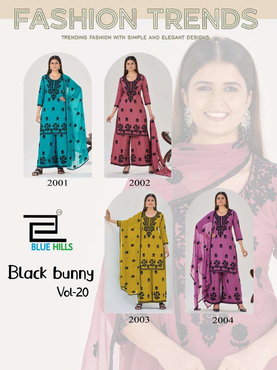 Blue hills black bunny vol 20 wholesale kurti in surat market