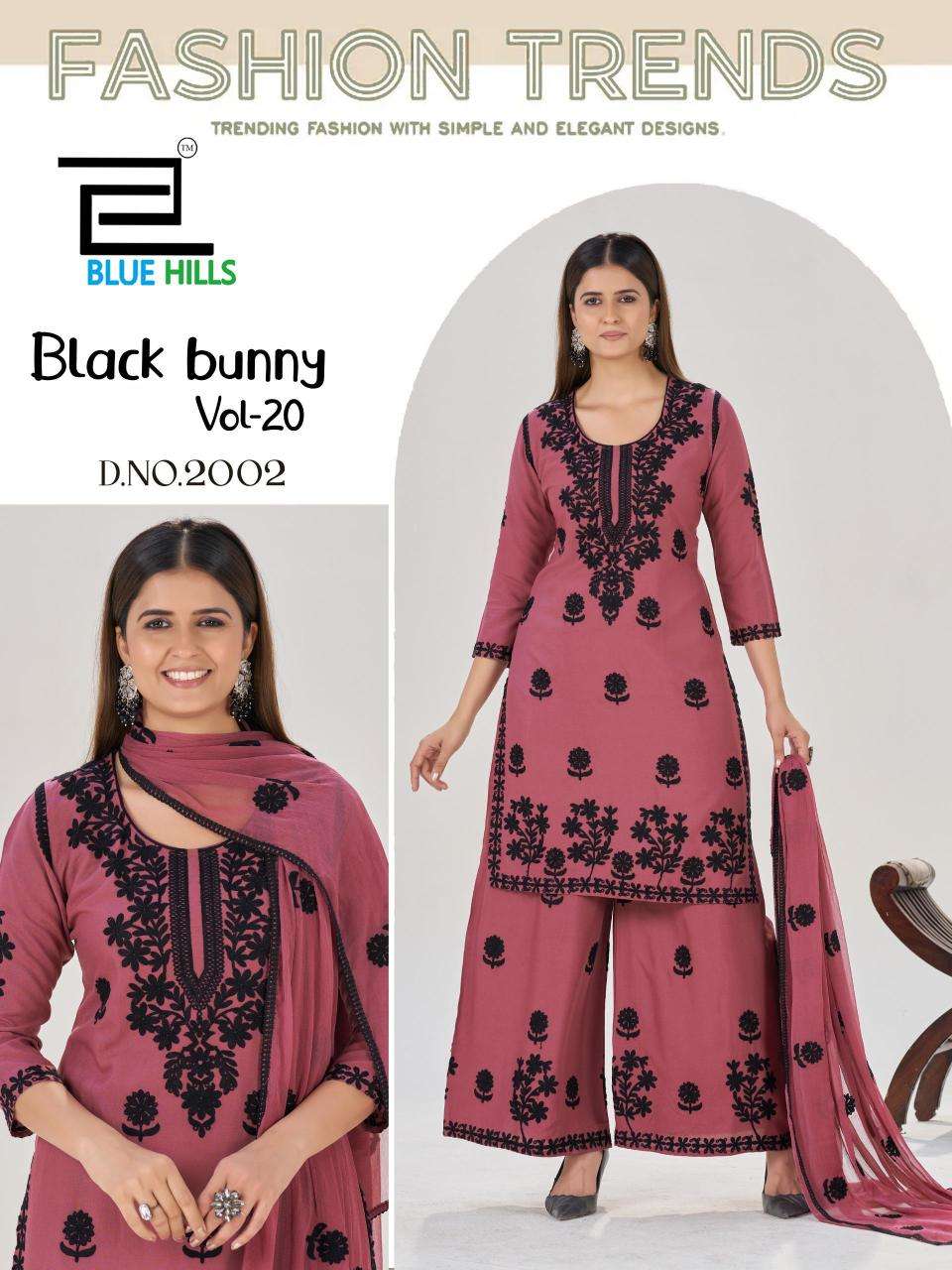 Blue hills black bunny vol 20 wholesale kurti in surat market