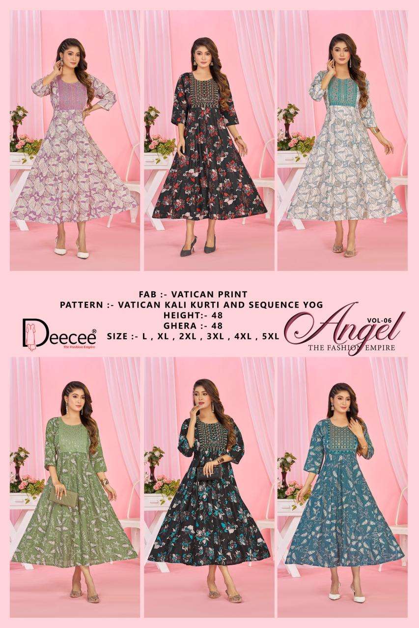 Deecee angel 6 Latest kurti designs in Delhi