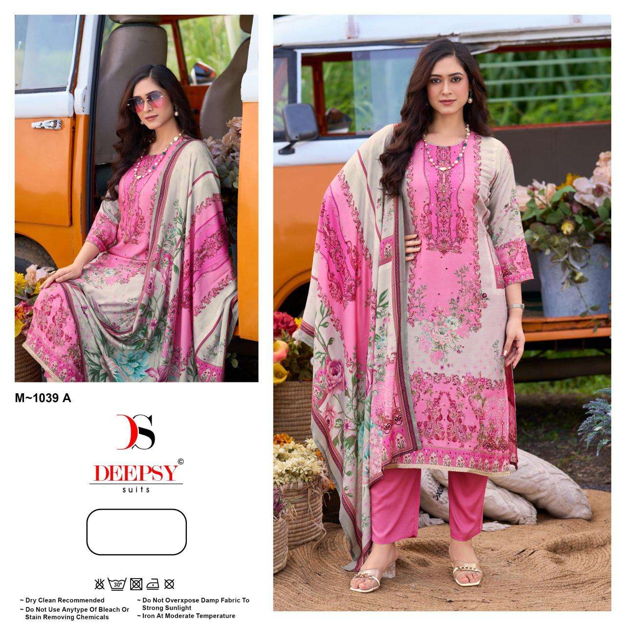 Deepsy d.no M-1039 ABC Mumbai wholesale dress material suppliers