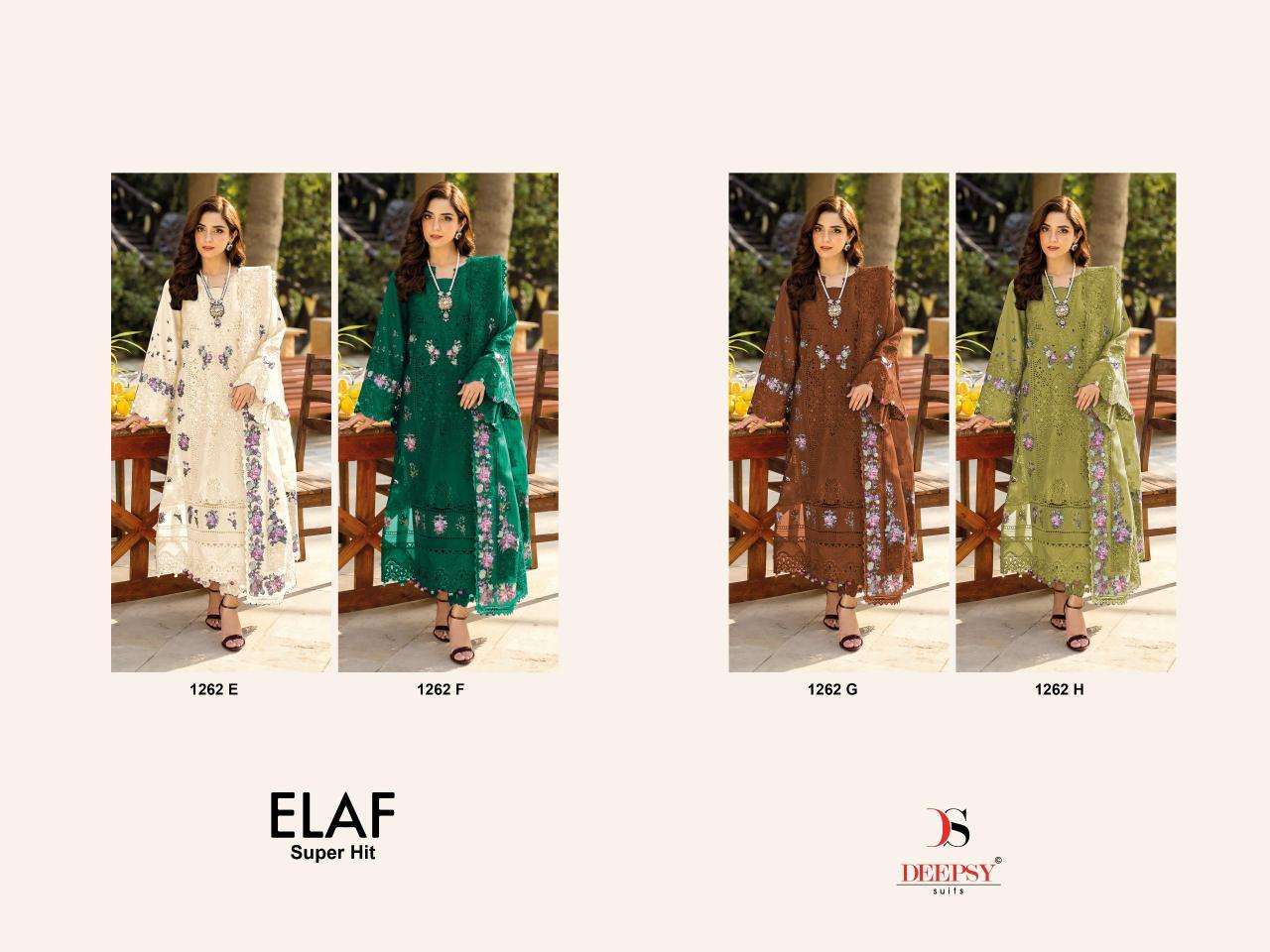 Deepsy elaf luxury super hit lawn 1262 Salwar Kameez wholesale suppliers in Kolkata