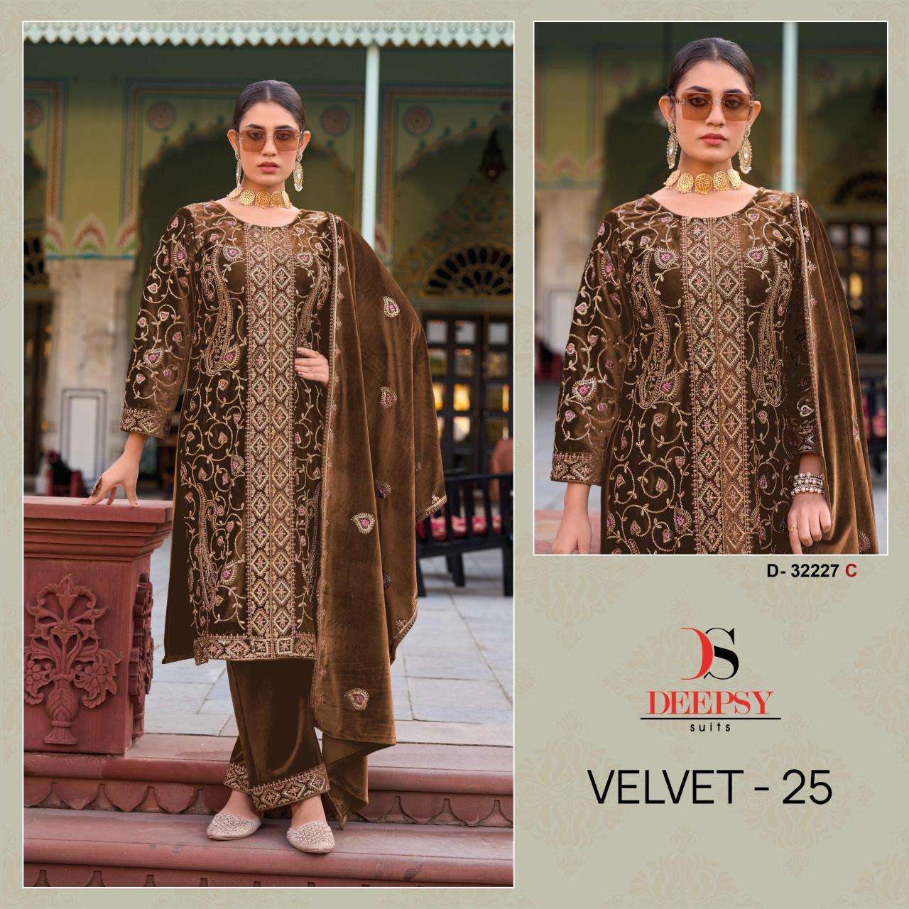 Deepsy hit design of velvet 25 Online Salwar Kameez shopping in Pune