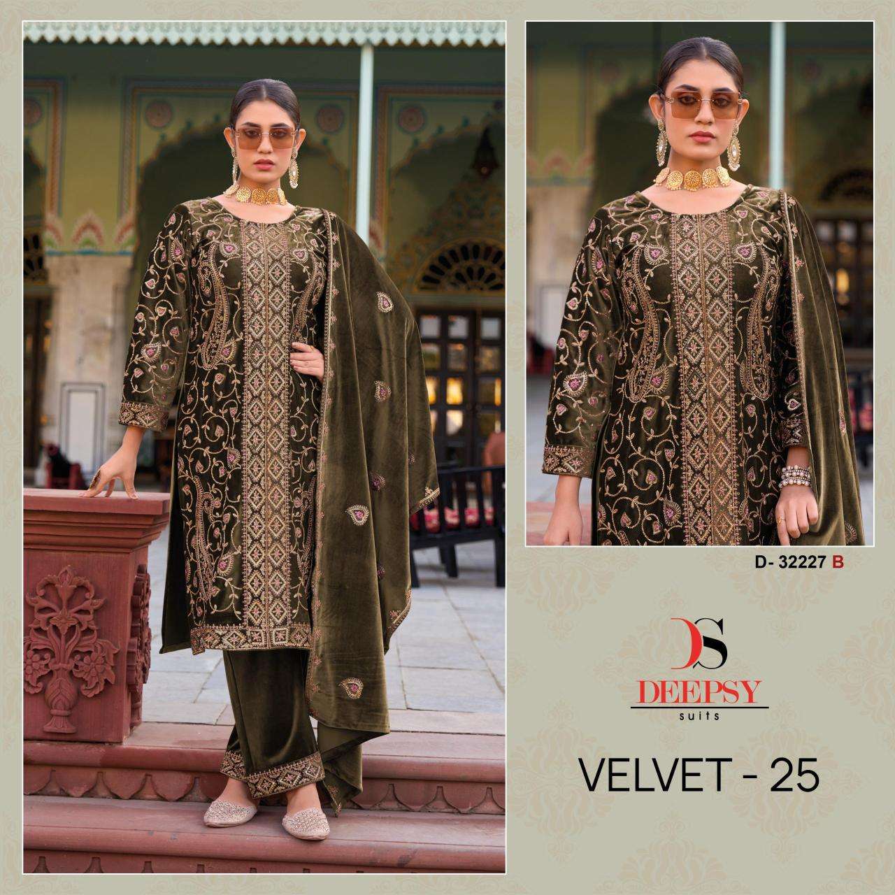 Deepsy hit design of velvet 25 Online Salwar Kameez shopping in Pune