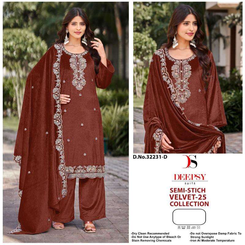 Deepsy hit design of velvet 25 Wholesale Surat Salwar Suits