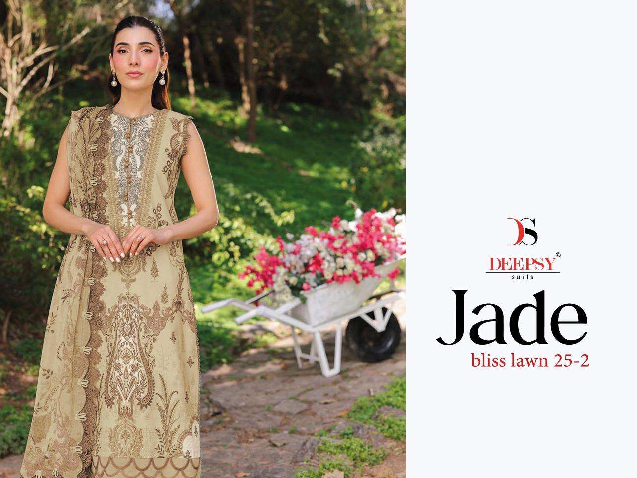 Deepsy suits jade bliss lawn 25-2 pakistani suits wholesalers in India