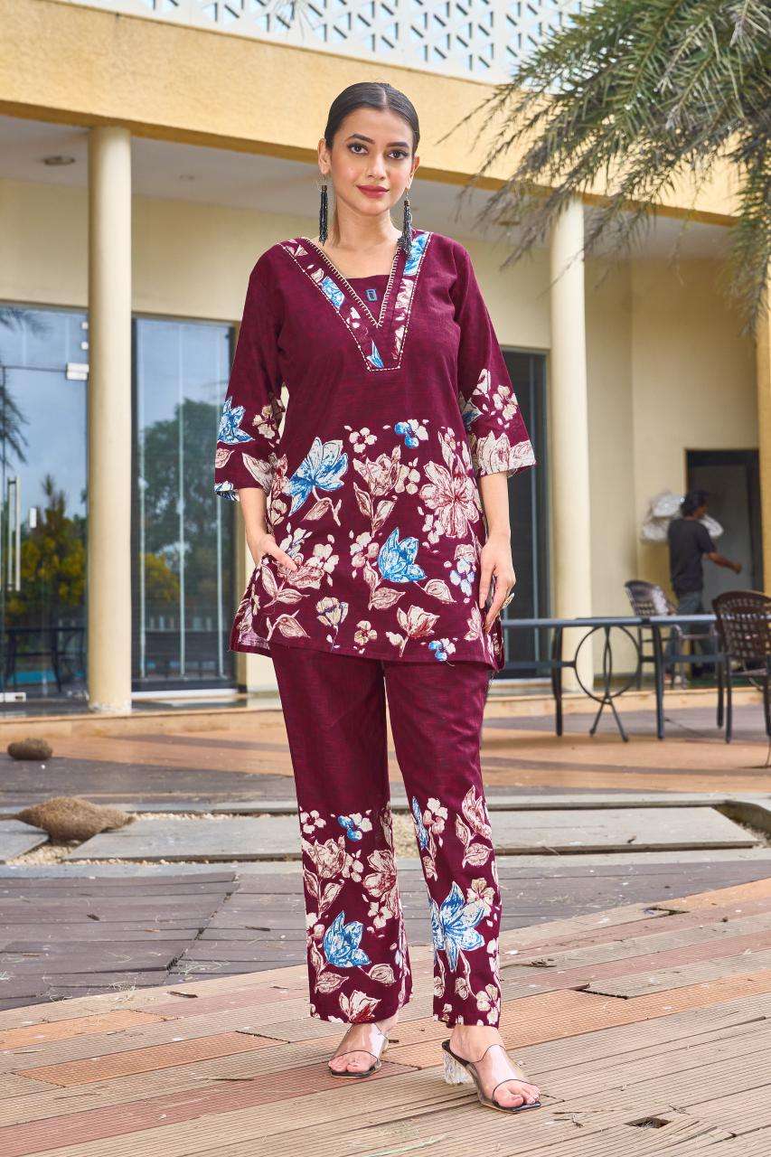 Diva 128 stylish coord set Kurti supplier for boutiques